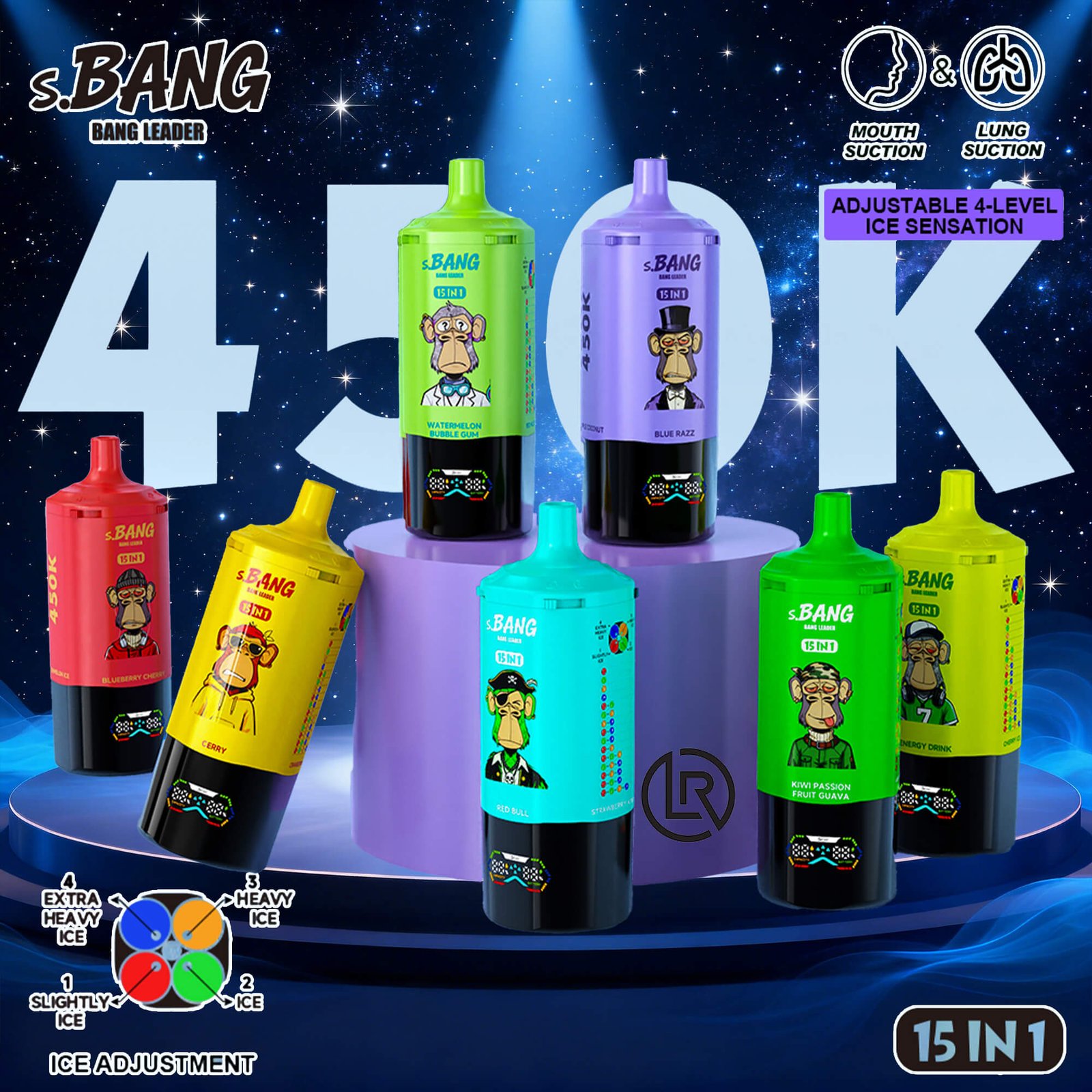 Bang Leader 450K Puffs 15in1