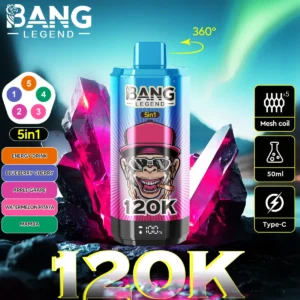 Bang Legend 120K Puffs of 5 w 1 1