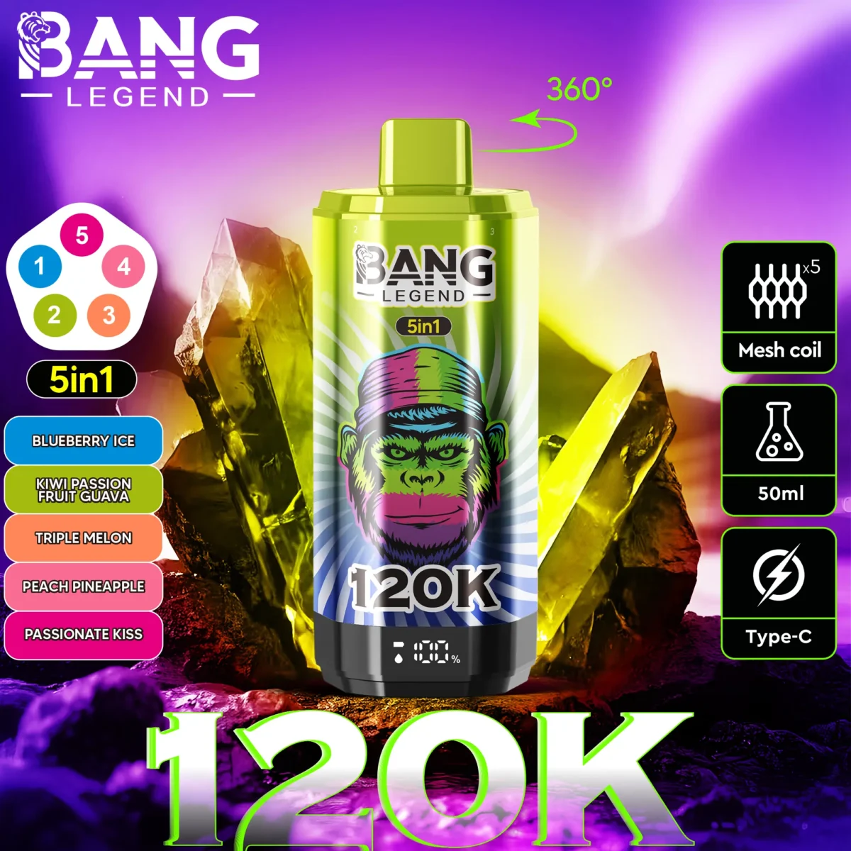 Bang Legend 120K 5in1 - 画像 (4)