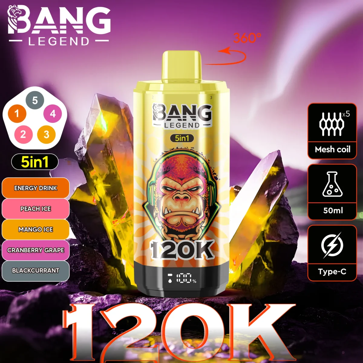 Bang Legend 120K 5in1 - 画像 (2)