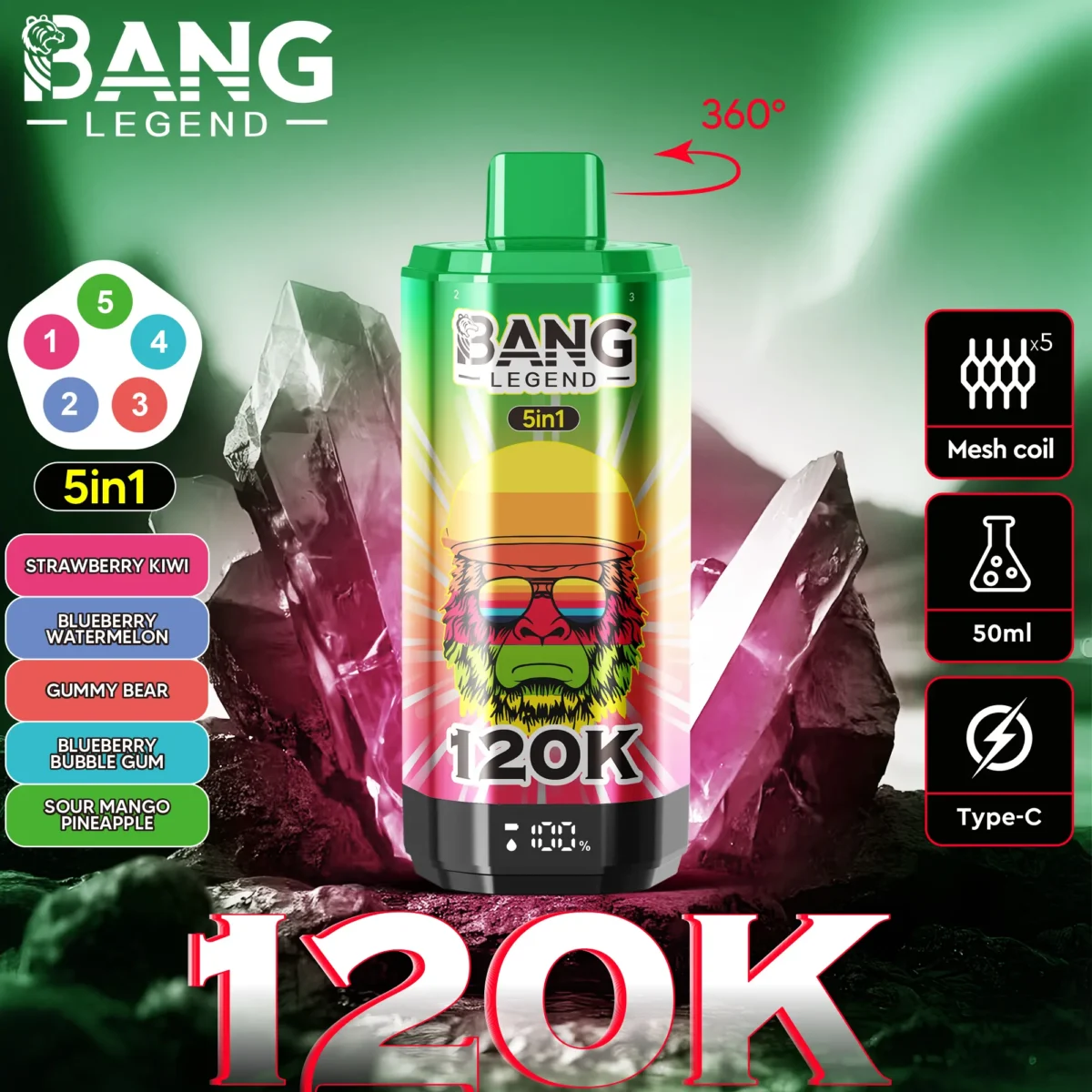 Bang Legend 120K 5in1 - 画像 (10)