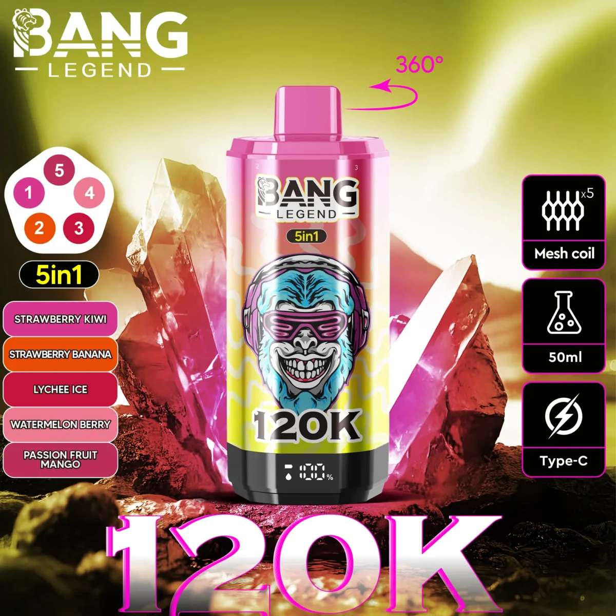 Bang Legend 120K 5in1 - 画像 (9)