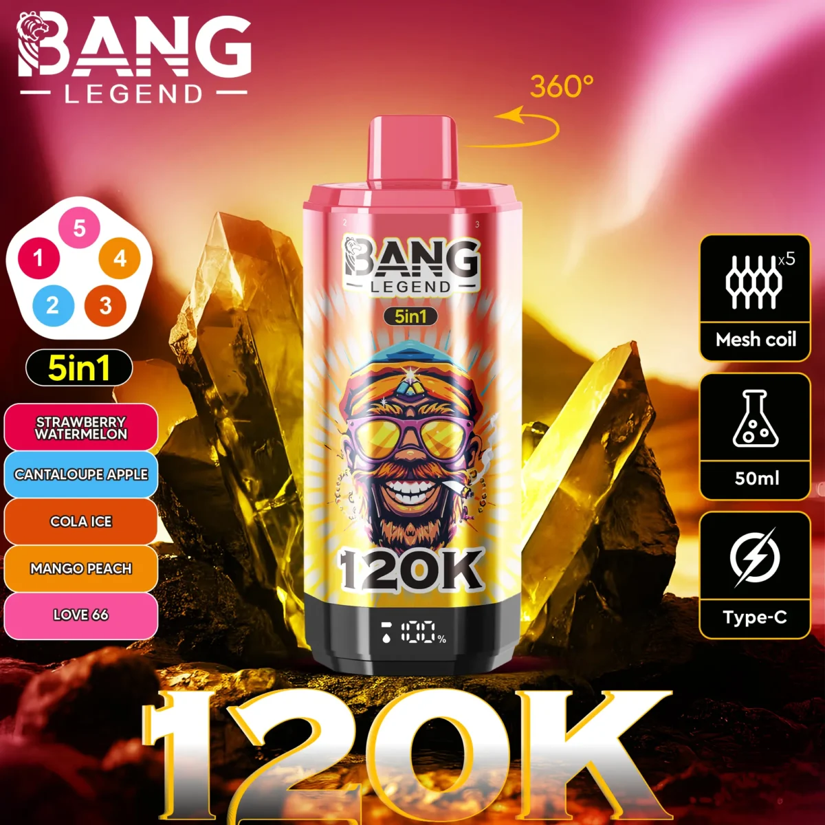 Bang Legend 120K 5in1 - 画像 (8)
