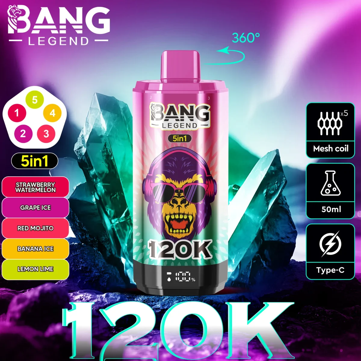 Bang Legend 120K 5in1 - 画像 (7)