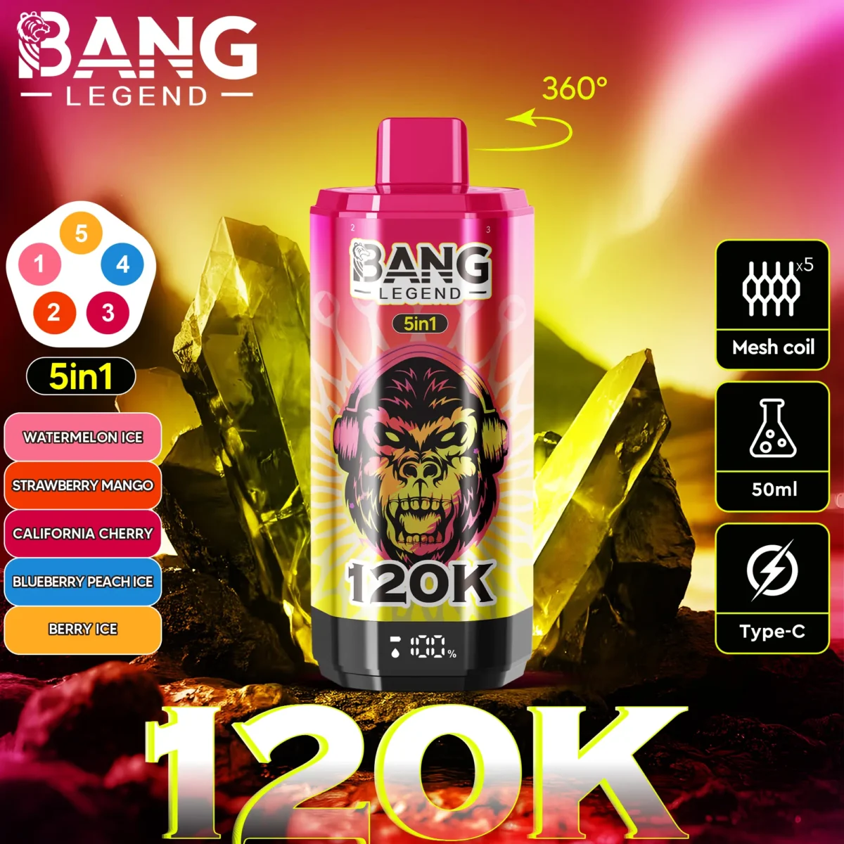 Bang Legend 120K 5in1 - 画像 (5)